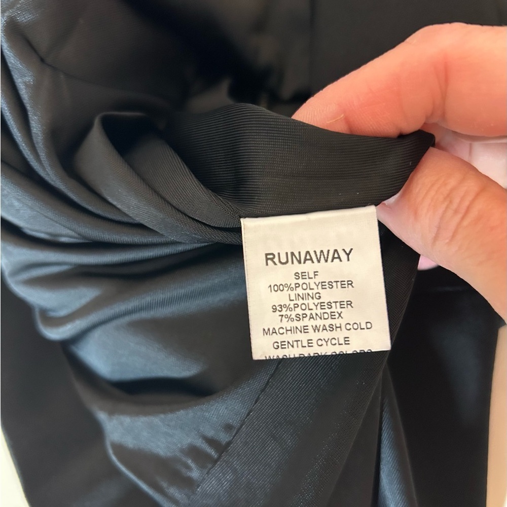 Runaway The Label Australia Black Mini Dress Size 6 Witchy Whimsygoth Goth - Picture 4 of 11